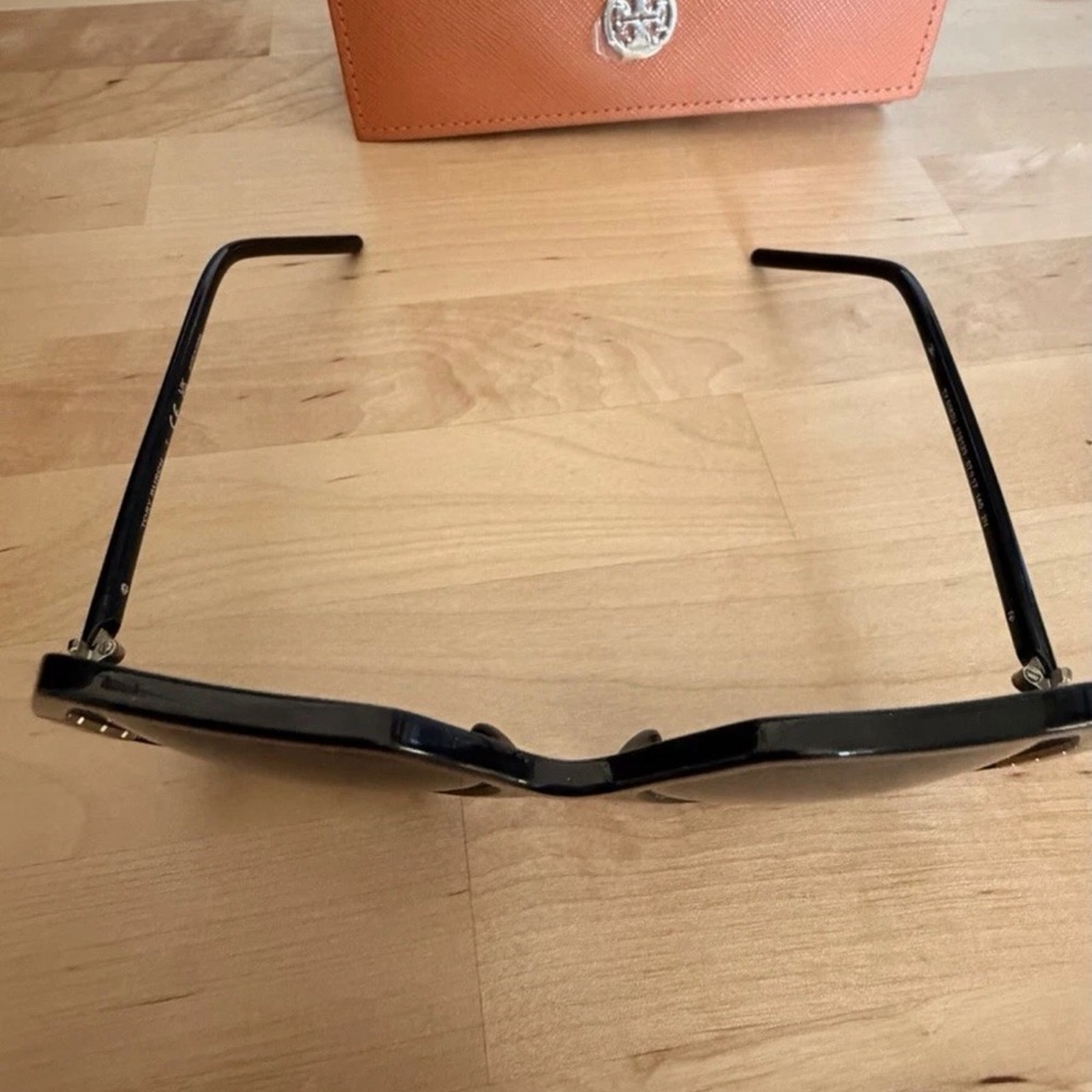 Tory Burch Black Oversized Hexagonal Sunglasses w… - image 5